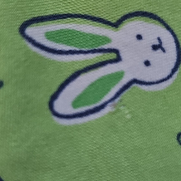 Bunny Luck Polo Pajamas Roller Rabbit size M - Picture 7 of 7